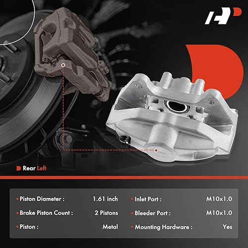 Miniatura 2 de A-Premium Conjunto de pinza de freno de disco compatible con modelos Nissan e Infiniti - 370Z 2009-2019, FX50 2009-2013, G37 2008-2013, M37M56