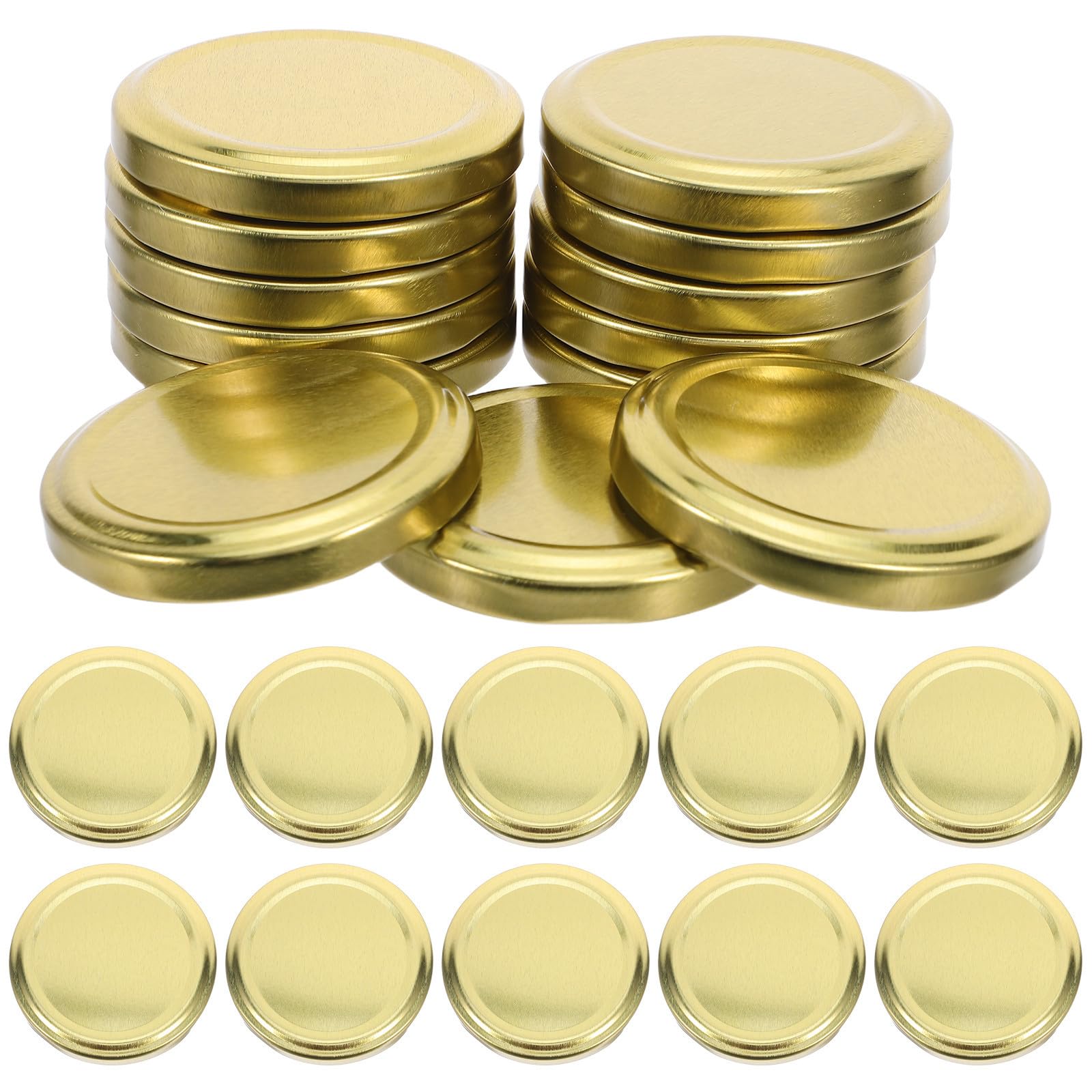 Tapas de frascos de conserva de 66 mm Magiclulu doradas con acabado premium de alta durabilidad
