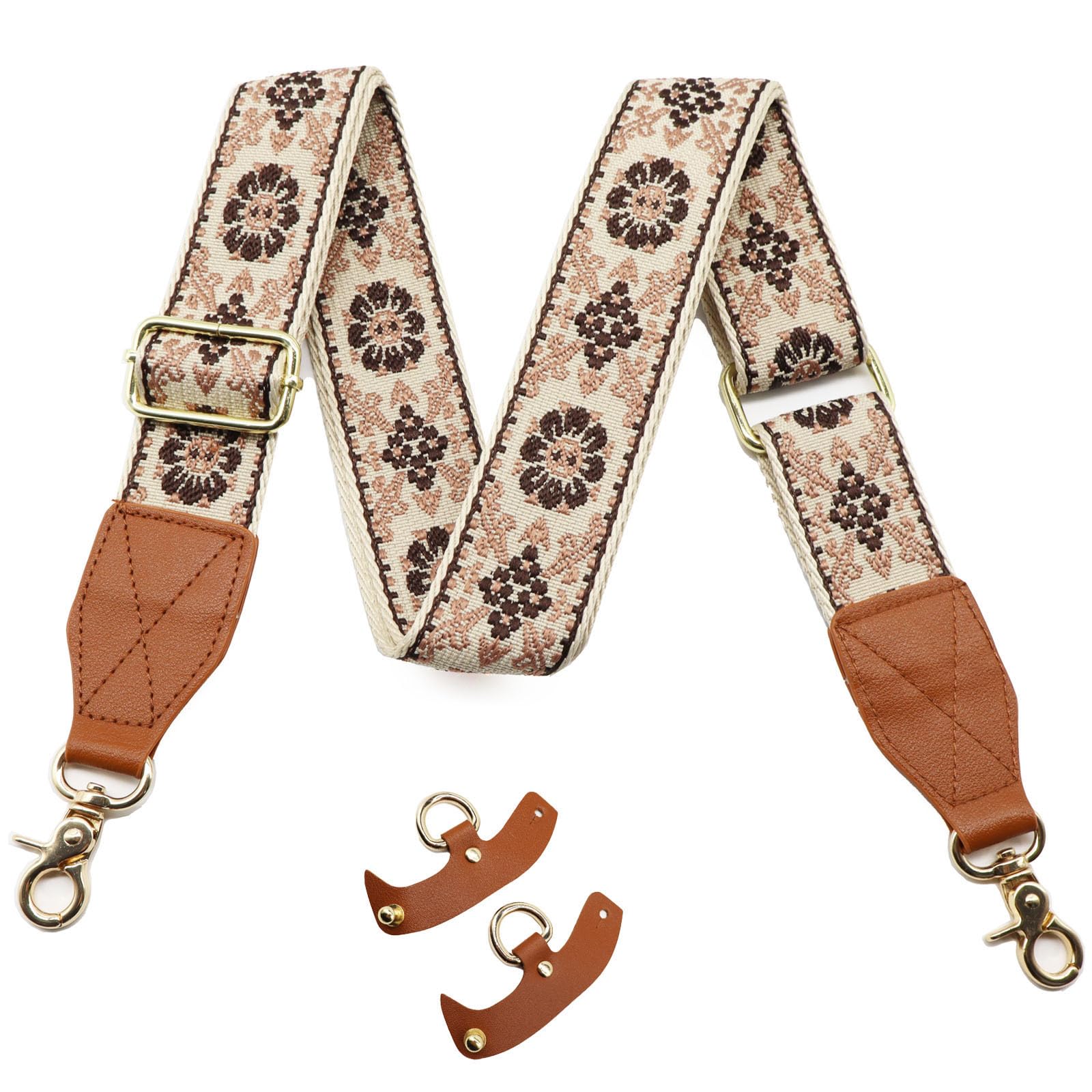 LEMEDE Purse Strap Replacement Crossbody 1.5" Wide Shoulder Strap Adjustable Straps Handbag Strap Replacement Belts