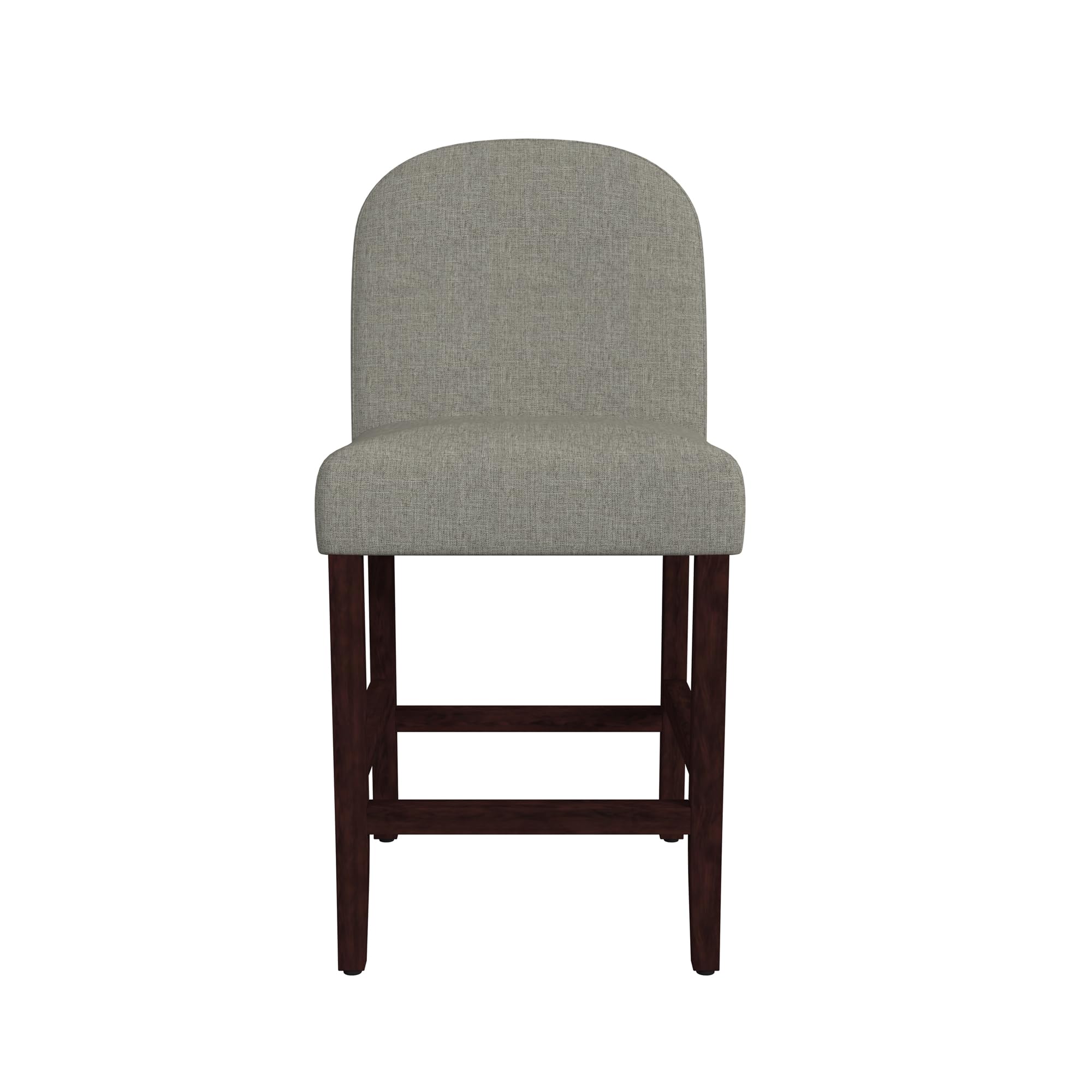HomePop Home Decor Rounded Back Upholstered Counterstool 24 Inch Bar