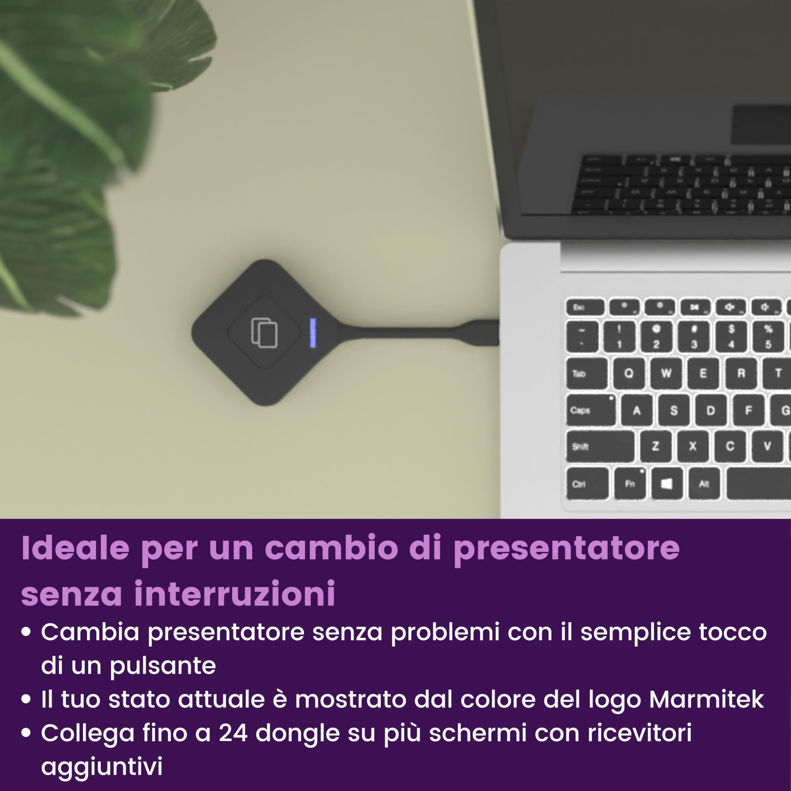 Marmitek Stream 4K Pro KIT 2TX/1RX - Sistema presentazione HDMI 4K wireless