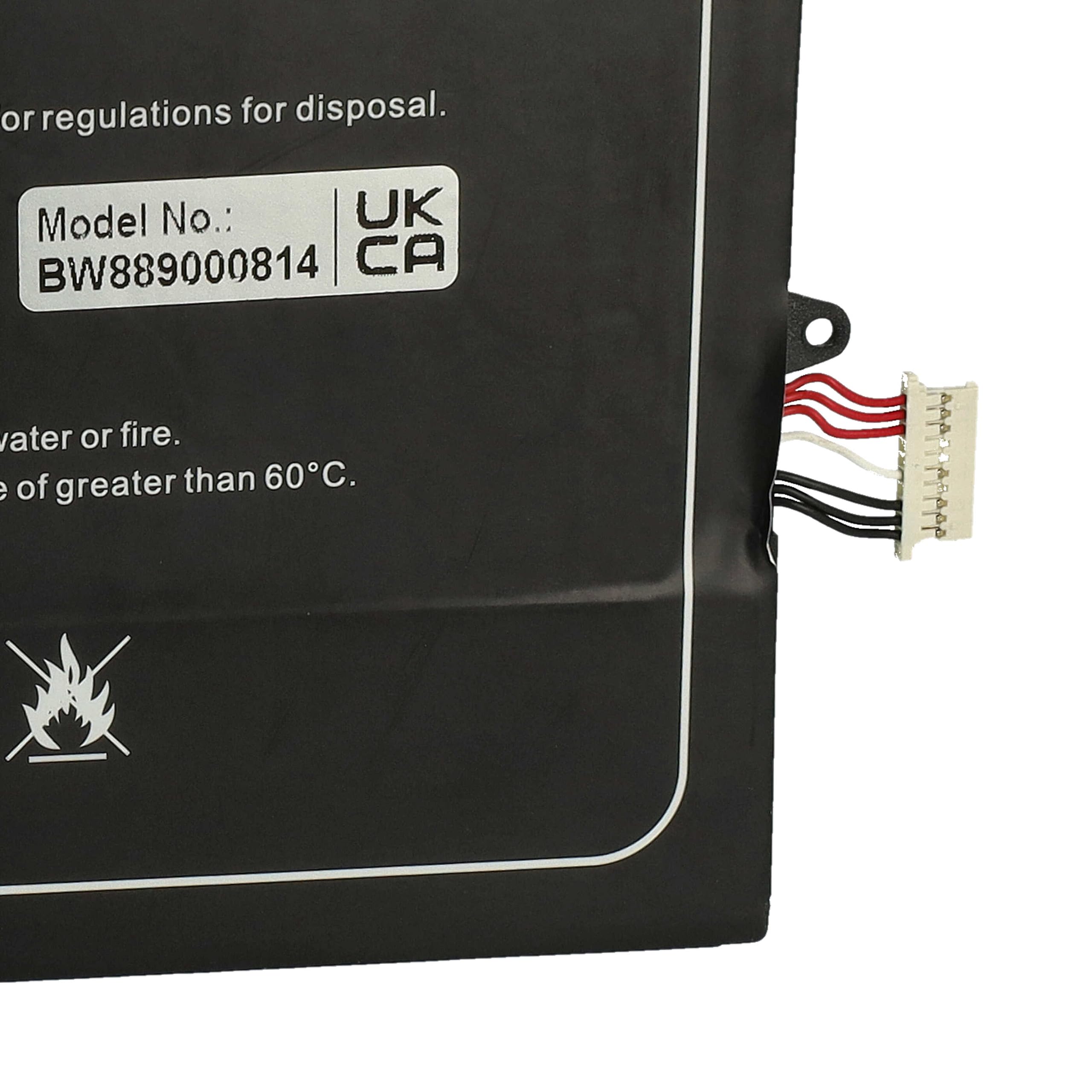 vhbw batteria sostituisce Trekstor 3487265P, HW-3487265, TH116A per notebook (4800mAh, 7,6V, Li-Poly)