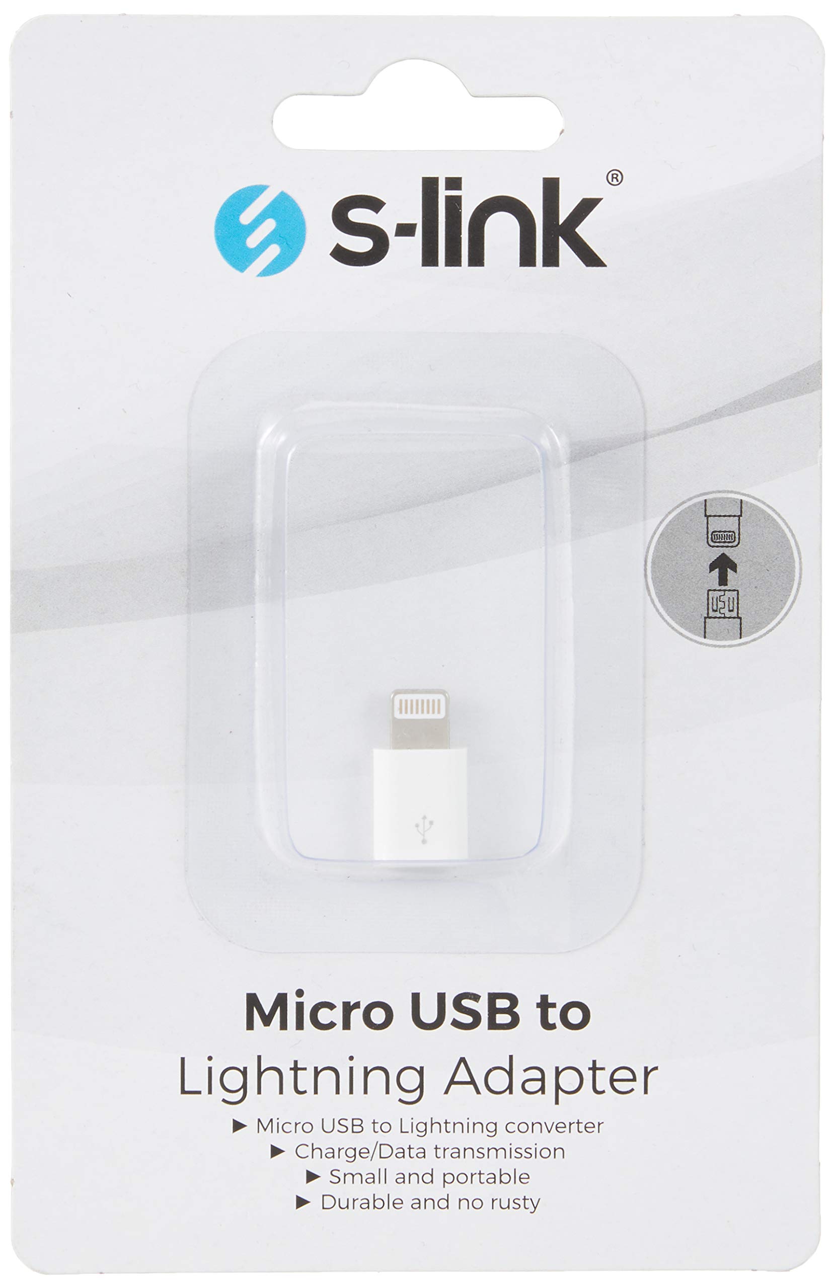 S-link SL-TA10 MicroUSB 5pin F to Lightning M Çevirici