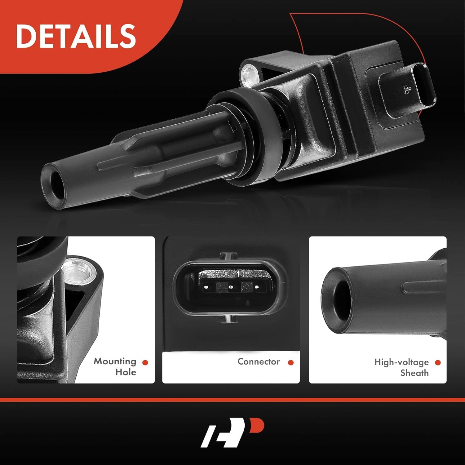 A-Premium 4pcs Ignition coils Compatible with Ford and Lincoln Vehicle - 2.0L 2.3L 4 Cyl - Bronco 2021-2022, Edge 2019-2023, Explorer 2020-2023, Ranger 2019-2023, Nautilus 2019-2023, Corsair 2020-2022