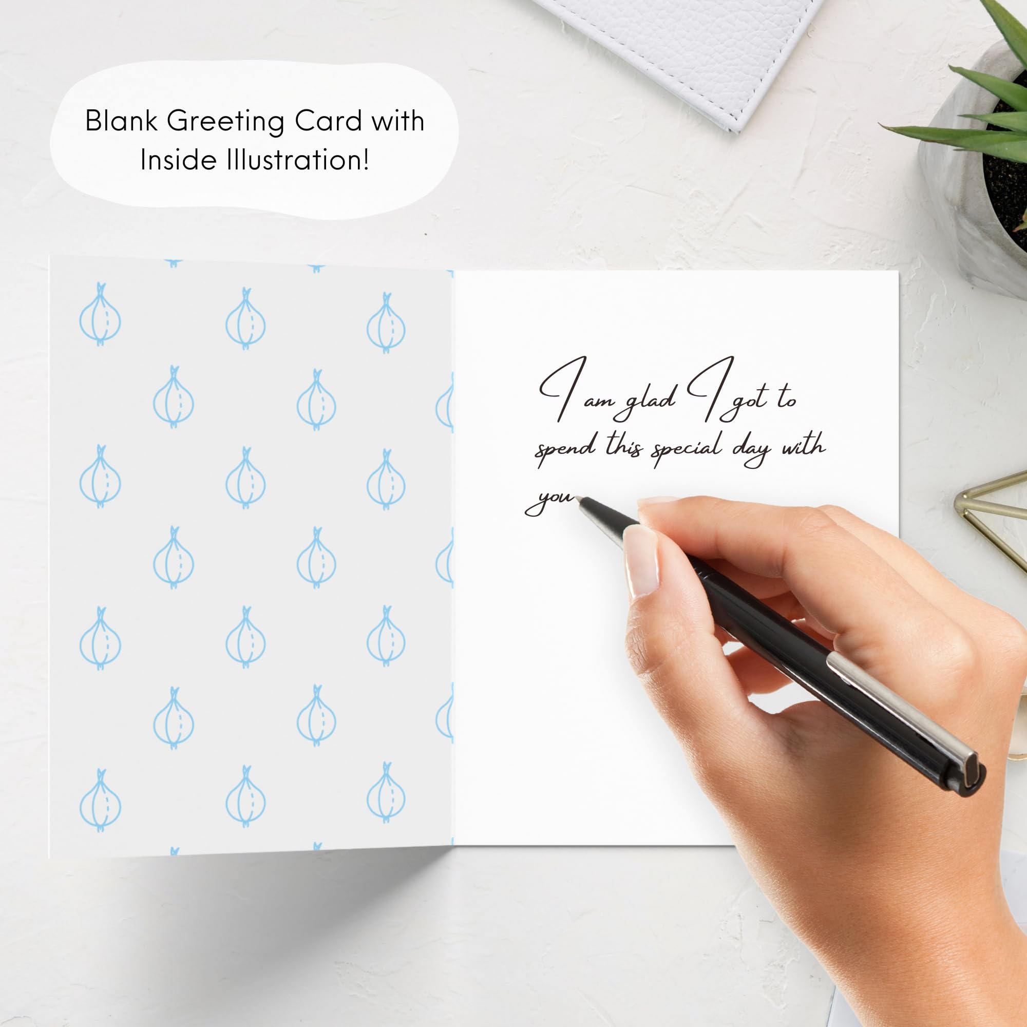 Funny Graduation Card - Punny Greeting Card, I'm Not Crying, You're Crying! So Proud of You!, 5.5 inches x 4.25 inches - Image 2
