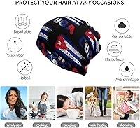 Vista 8 de Gorro para correr con forro de casco de calavera – Máxima retención térmica y rendimiento que absorbe la humedad, se adapta debajo de los cascos