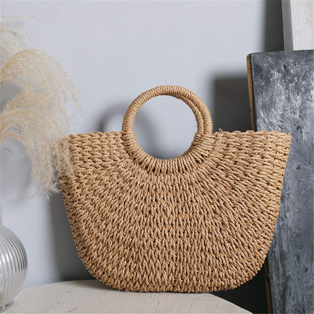 Straw Bag Womens Handbag Handwoven Large Straw Beach Tote Bag Vacation Summer Beach bag Straw Purse