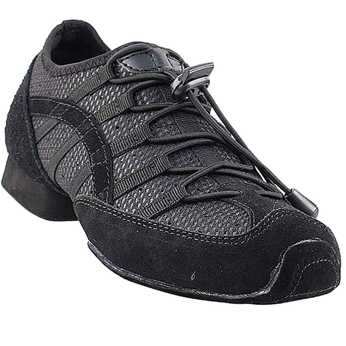 Men's Women's Practice Dance Sneaker Shoes Split Sole Black VFSN005EB Comfortable - Very Fine 12 M US [Bundle of 5]