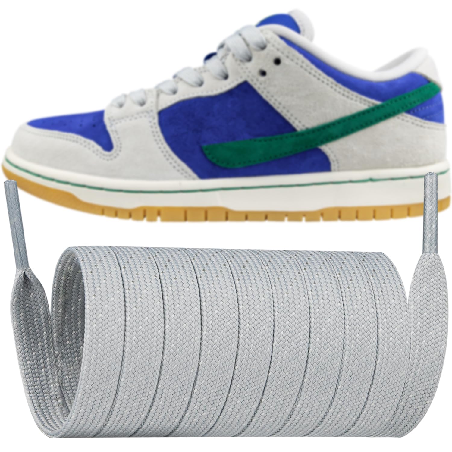 Endoto Shoe Laces for Nike Dunk Replacement Shoelaces Strings | 9MM Flat Laces | Material: Polyester
