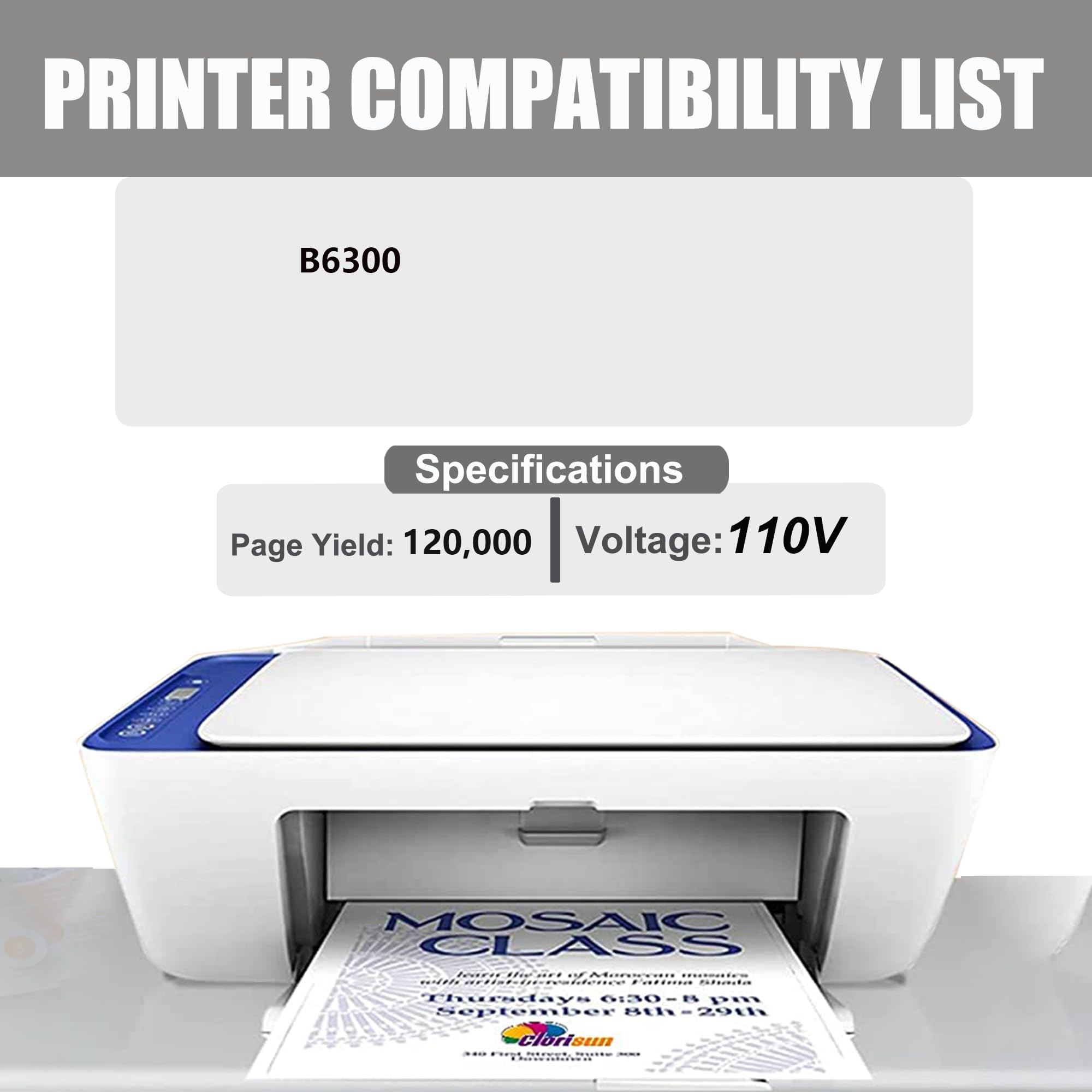 DIGITONER 50230120 Fuser Unit Replacement for Okidata 50230120 Fuser Unit Compatible with B6300 Printers,110V(1-Pack)
