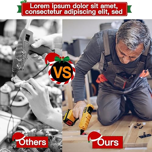 Miniatura 5 de Pistola de pegamento caliente inalámbrica de 100 W para batería Dewalt de 20 V, pistola de pegamento inalámbrica de mano, tamaño completo con 12