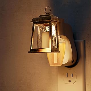 L LOHAS LED Wall Fragrance Plug in with Candle Night Light Compatible with Bath and Body Works Fragrance, Wall Plug Essential Oil Diffuser with Nightlight for Home, Office (1 Pack)