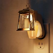 L LOHAS LED Wall Fragrance Plug in with Candle Night Light Compatible with Bath and Body Works Fragrance, Wall Plug Essential Oil Diffuser with Nightlight for Hallway, Bathroom 1 Pack