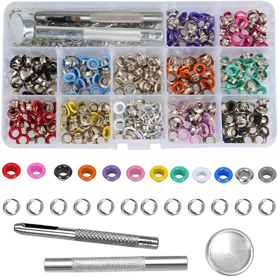 Amazon.co.jp: Bestgleレザークラフト 工具 両面ハトメの玉600組12色