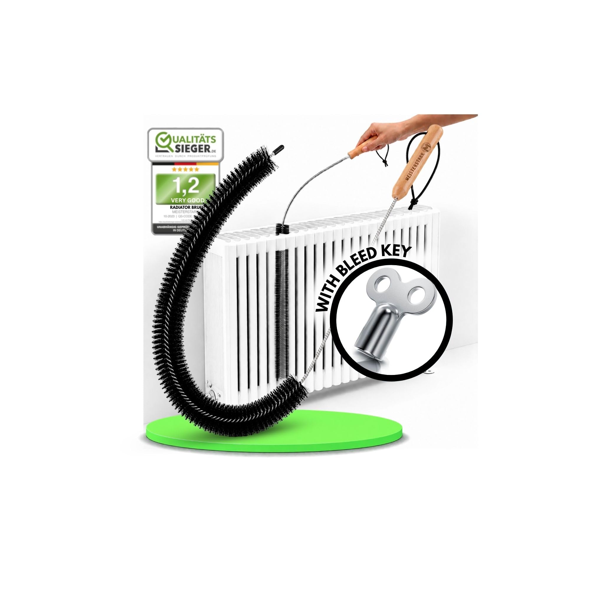 THE ORIGINAL Radiator Cleaner Brush I Flexible Radiator Cleaning Brush
