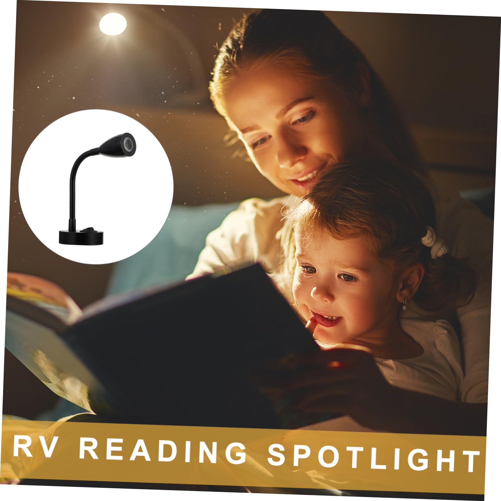 ABOOFAN 3W LED Reading Light for Yacht and Caravan Wall Cabinet Spotlight with Warm Glow for Reading and Interior Lighting