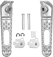 Vista 15 de Front Foot Pegs Footrests Pedals for Honda CBR 600RR 2003-2023, CBR 1000RR 2004-2023, CB1000R 2008-2023 (Front-White)