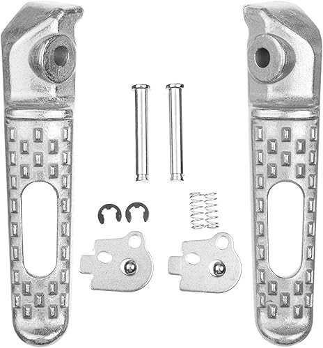 Miniatura 15 de Front Foot Pegs Footrests Pedals for Honda CBR 600RR 2003-2023, CBR 1000RR 2004-2023, CB1000R 2008-2023 (Front-White)