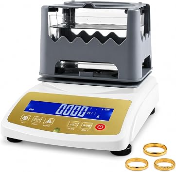 High Precision Gold Purity Testing Machine, Precious Metal Densimeter, Digital Gold Silver Platinum Karat Authenticity Tester, Gold Purity Tester, Solid Density Meter1200g