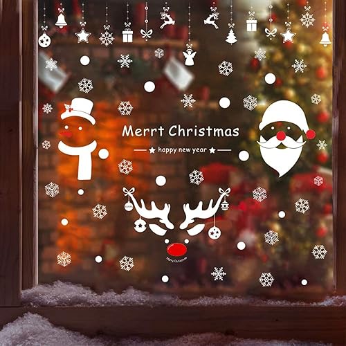 Miniatura 4 de PVC Self-Adhesive Snowflake Sticker Glass Window Sticker Decoration Winter Gel Window Clings Car Christmas Decorations Holiday Wall Decals