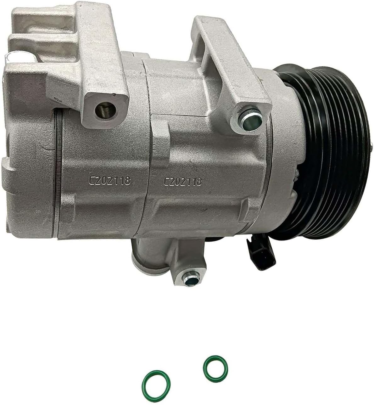 A/C Air Conditioner Compressor with Clutch Replacement for Ford Expedition F-150 F-250 F-350 F-450 F-550 F53 Lobo 2006-2014 for Lincoln Mark LT Navigator 2007-2014 CO 10905C