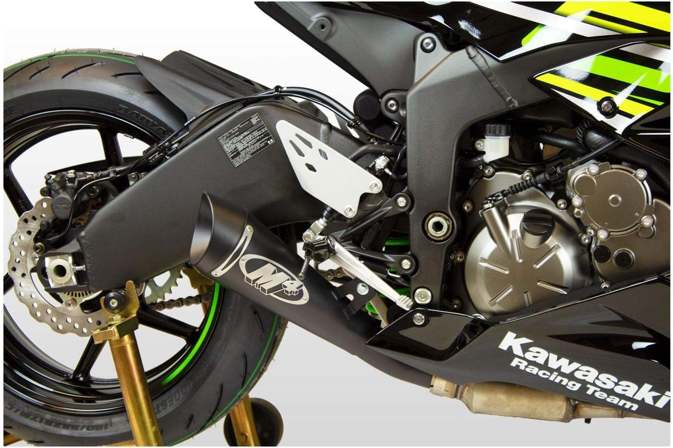 M4 Performance Exhaust GP19 Series Slip-On compatible with 2009-2024 Kawasaki ZX-6R ZX636 KA6922-GP19