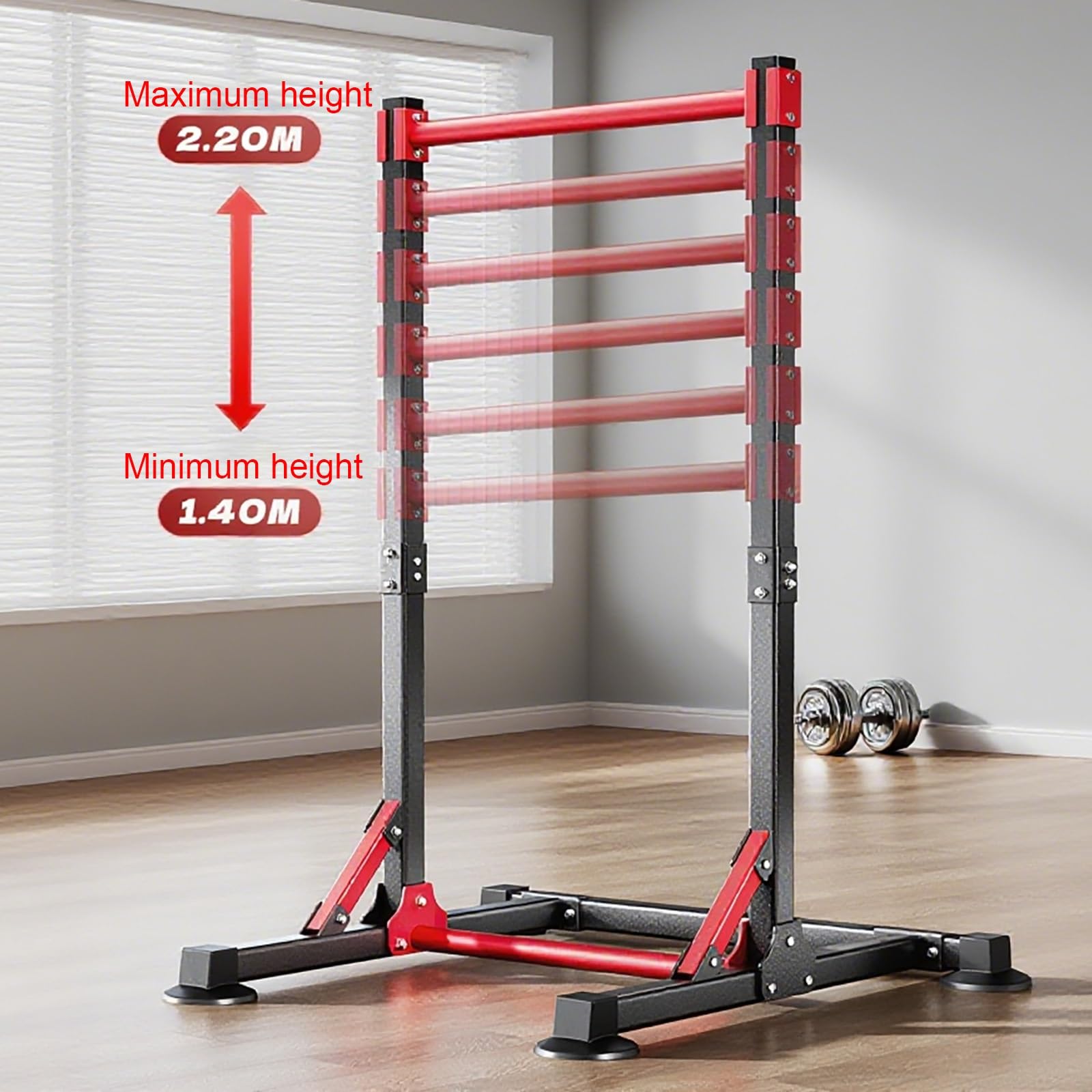 Stacja drążka do treningu siłowego, przenośny sprzęt do domowej siłowni, nośność do 400 kg, idealna do ćwiczeń na wadze ciała i treningu fitness