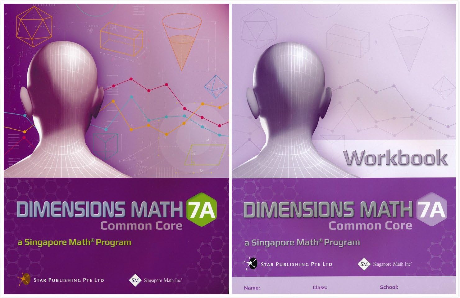 Dimensions Math Grade 7A Set (2 Books) -- Textbook 7A and Workbook 7A Paperback – January 1, 2017