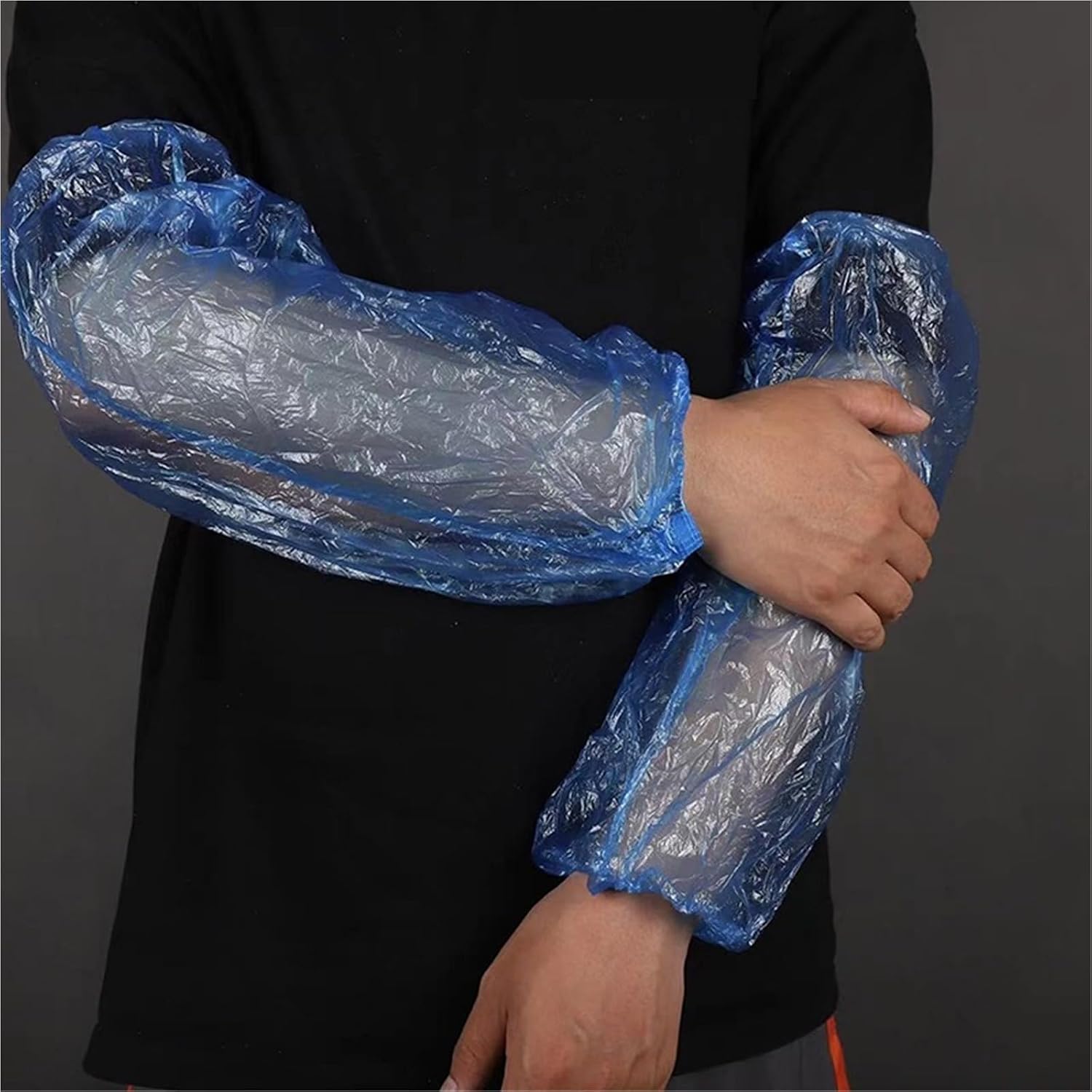 Plastic Disposable Sleeves Arm 200pcs Oil-Proof Protective Arm Covers Oversleeves