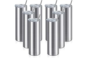 20 Oz Straight Skinny Tumbler 8 Pack