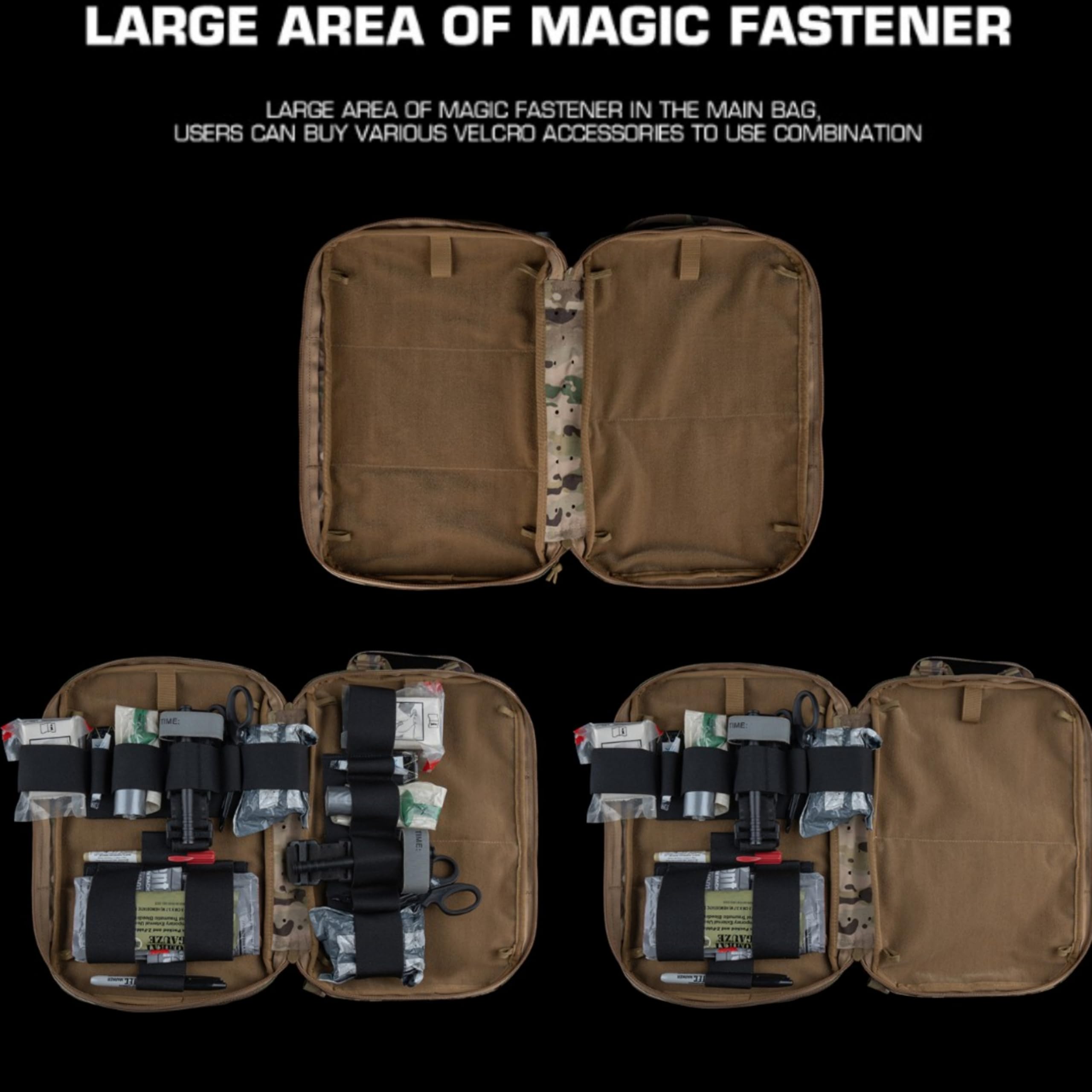Taktische D.elta Tasche SS Stil Kompakter medizinischer Pendlerrucksack Outdoor Jagd Erste-Hilfe-Tasche Tragbare 1FAK G.P Tasche (Grey)