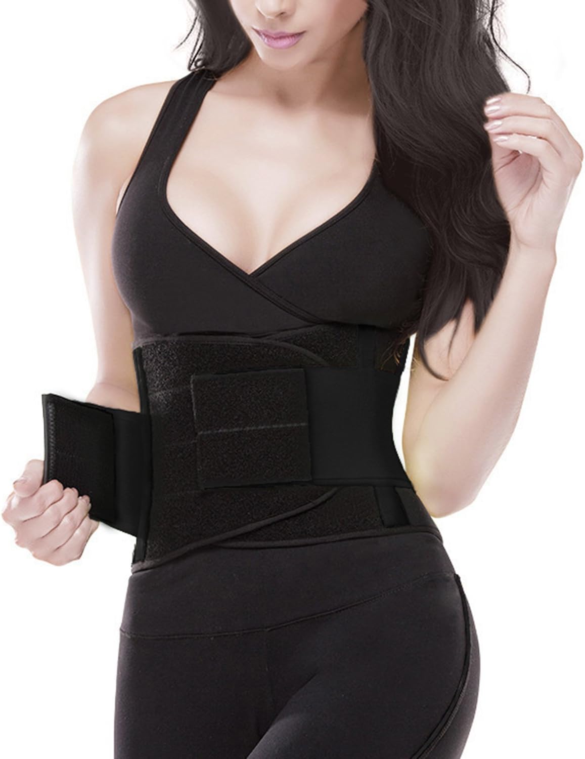 YIANNA Waist Trainer Belt for Women Men Sport Body Shaper Sweat Belly Band Training Girdle