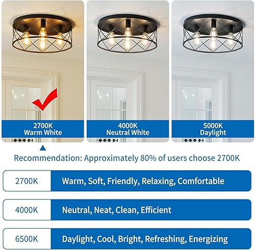 Miniatura 4 de ANWIO Bombillas LED Edison vintage, paquete de 6 unidades, 7 W, equivalente a 60 W, no regulables, ST58 2700 K, bombillas de filamento LED antiguo