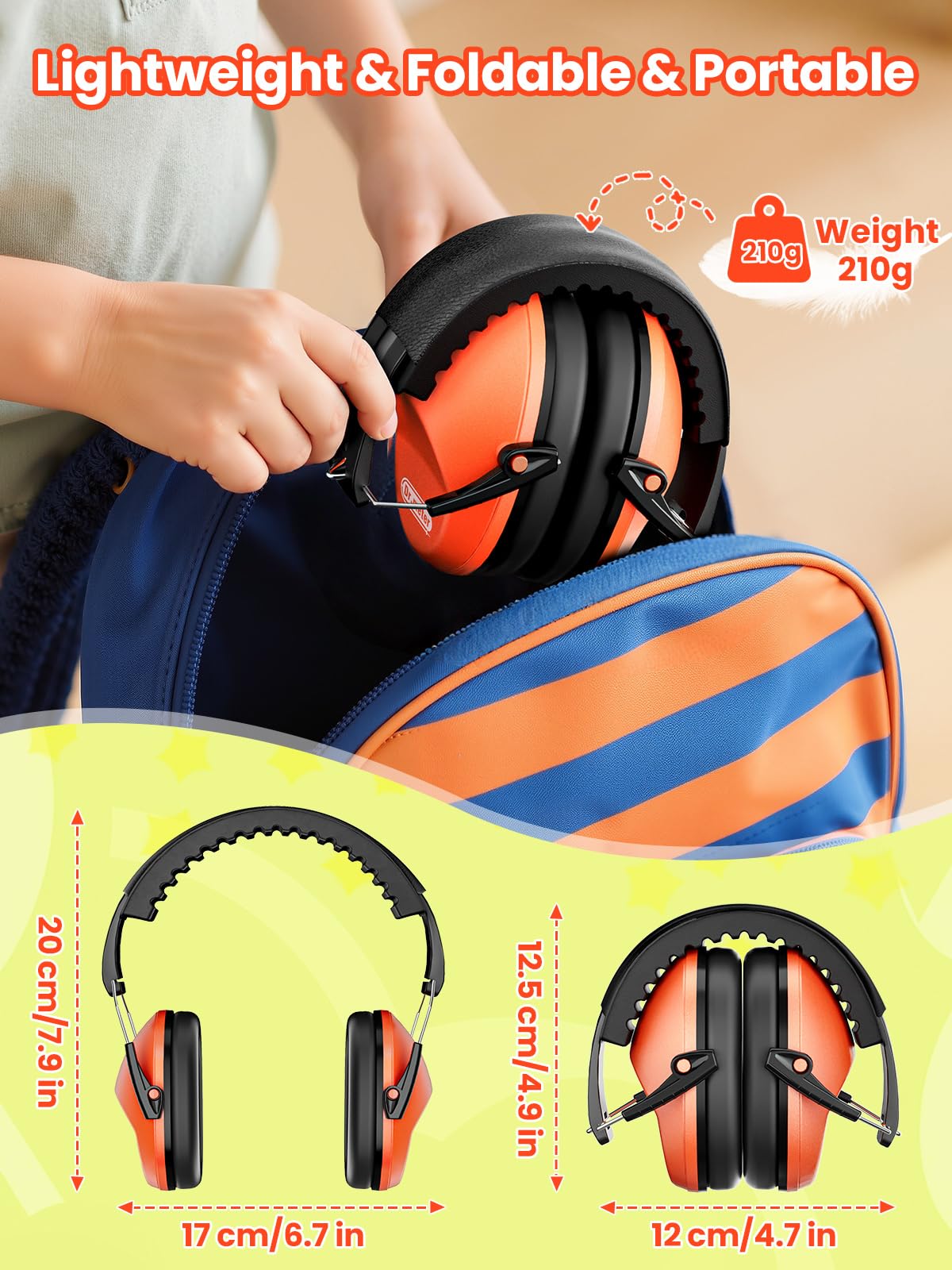 Dr.meter Kids Ear Protection Ear Muffs for Noise Reduction Monster Jam view 8