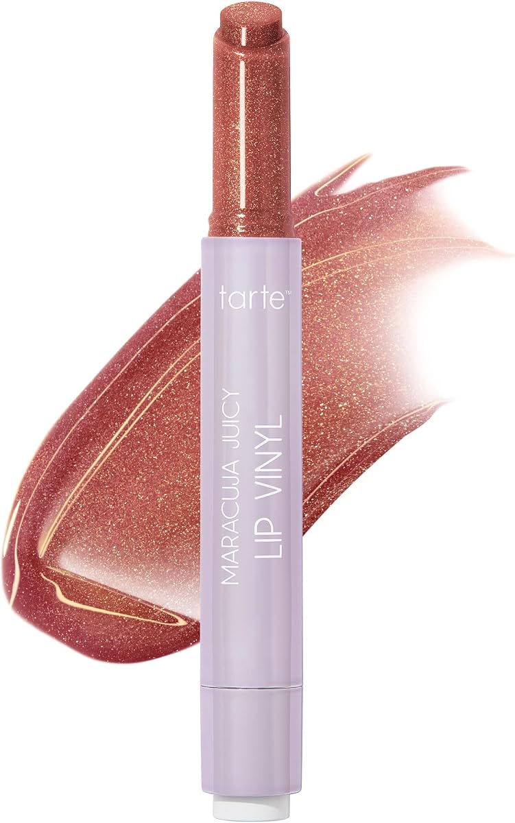 maracuja juicy lip vinyl gloss – Hydrating & Volumizing Lipgloss Balm with Hyaluronic Acid, Vitamin E to Plump & Moisturize for Radiant, Fuller-Looking Lips, Vegan & Cruelty Free