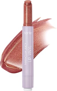 tarte maracuja juicy lip vinyl gloss – Hydrating & Volumizing Lipgloss Balm with Hyaluronic Acid, Vitamin E to Plump & Moisturize for Radiant, Fuller-Looking Lips, Vegan & Cruelty Free