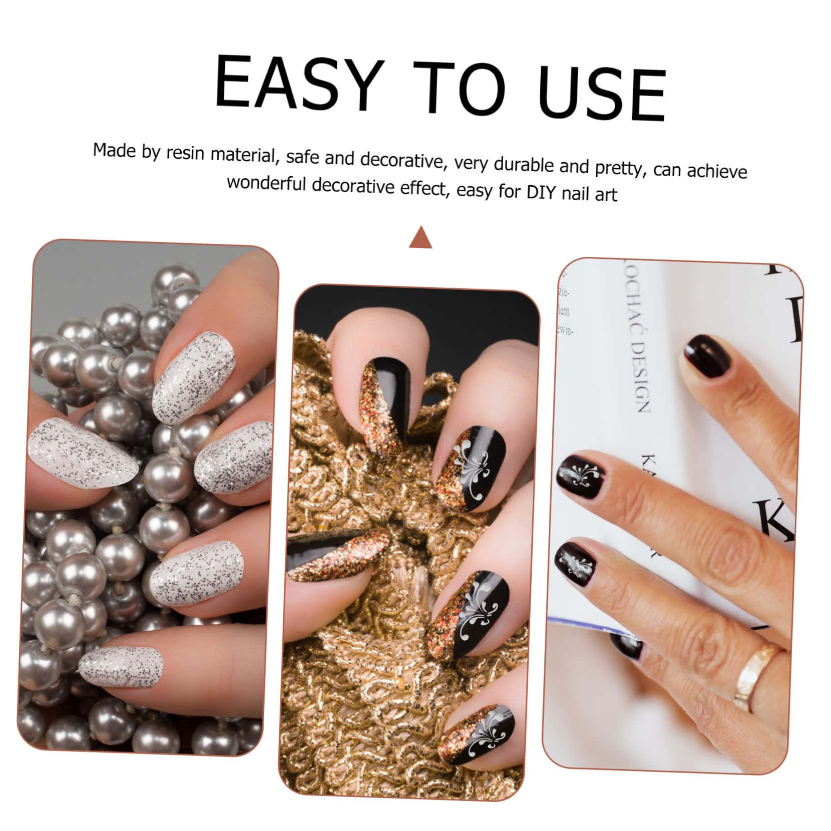 PACKOVE 4 Set Adesivi Per Manicure Dei Fiori Di Rilievo Adesivi Per Unghie 3d Decalcomanie Per Unghie Fai Da Te Per ie Finiti Per ie in Rilievo Adesivo 8 Fogli * 4