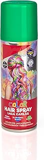 Laca de Pelo Color Verde 125ml - Spray Colores para Cabello Rápida coloración, Lavable
