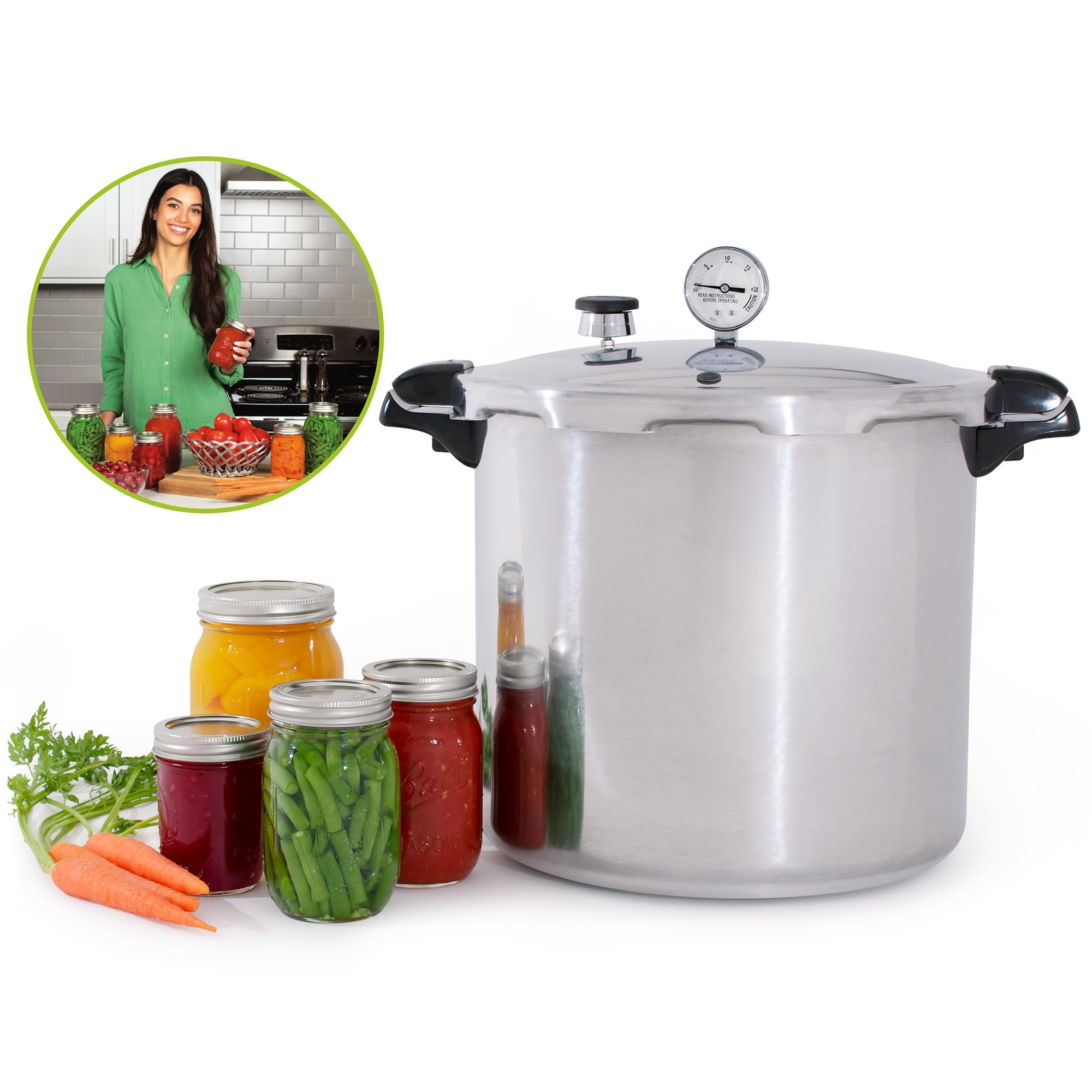Presto 01784 23-Quart Induction Compatible Pressure Canner product thumbnail 4