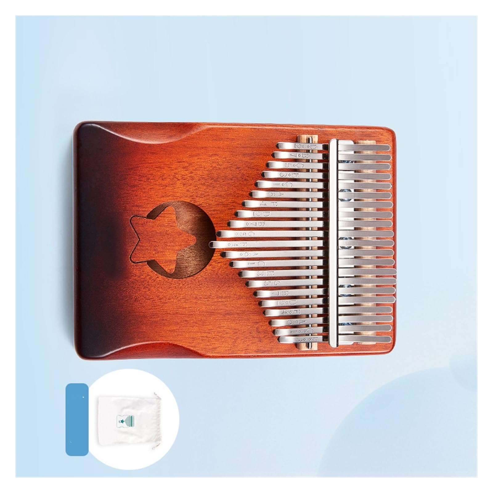 kalimba mini Kawa gradientowa 21 tonów mały instrument muzyczny kalimba kciuk fortepian palec fortepian początkujący ładny instrument muzyczny