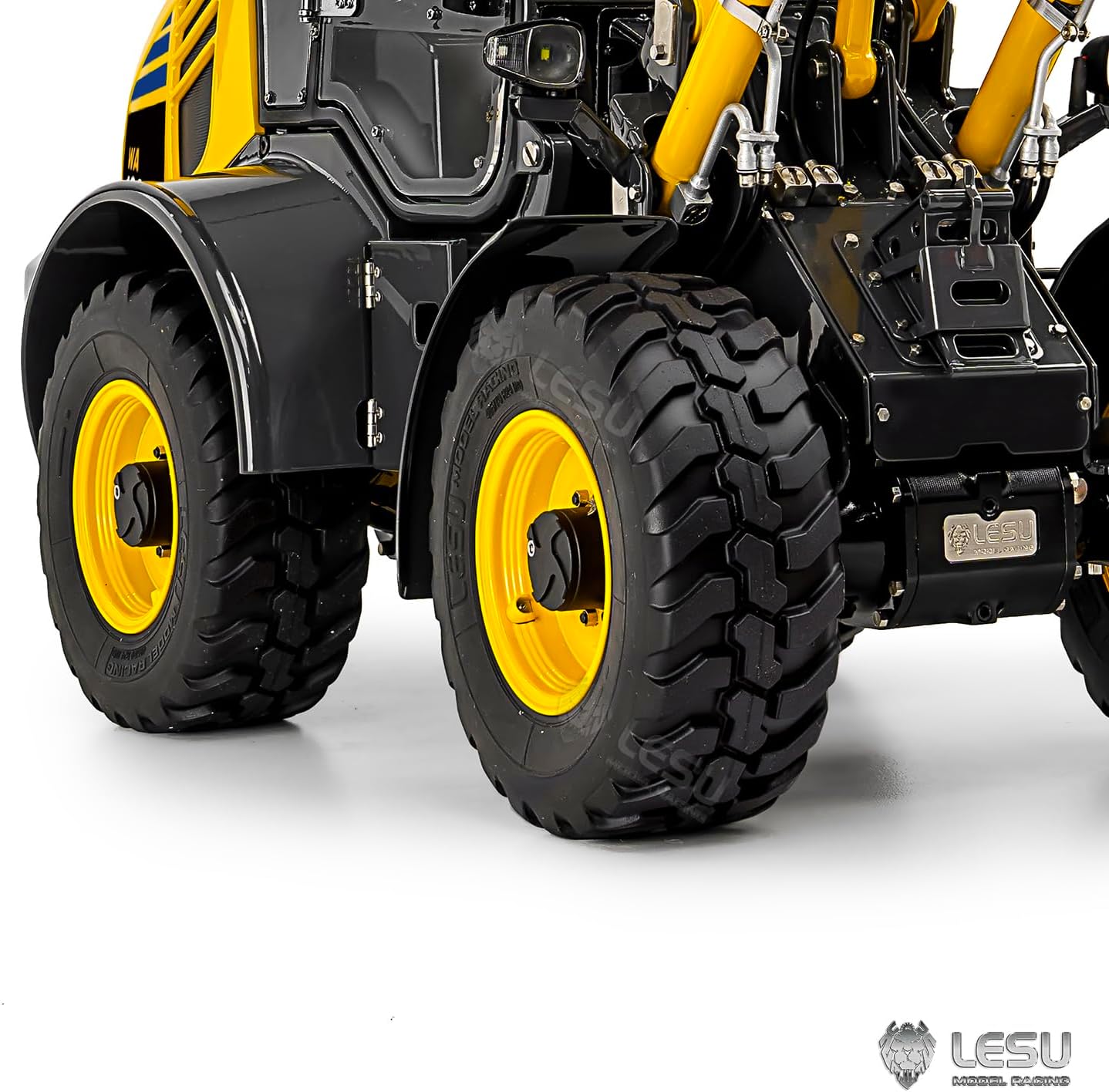 TOUCAN RC HOBBY 88MM Plastic Wheel Tire for LESU Aoue WA100M-8 4X4 1/14 Remote Control Hydraulic Loader DIY RC Construction Car Model