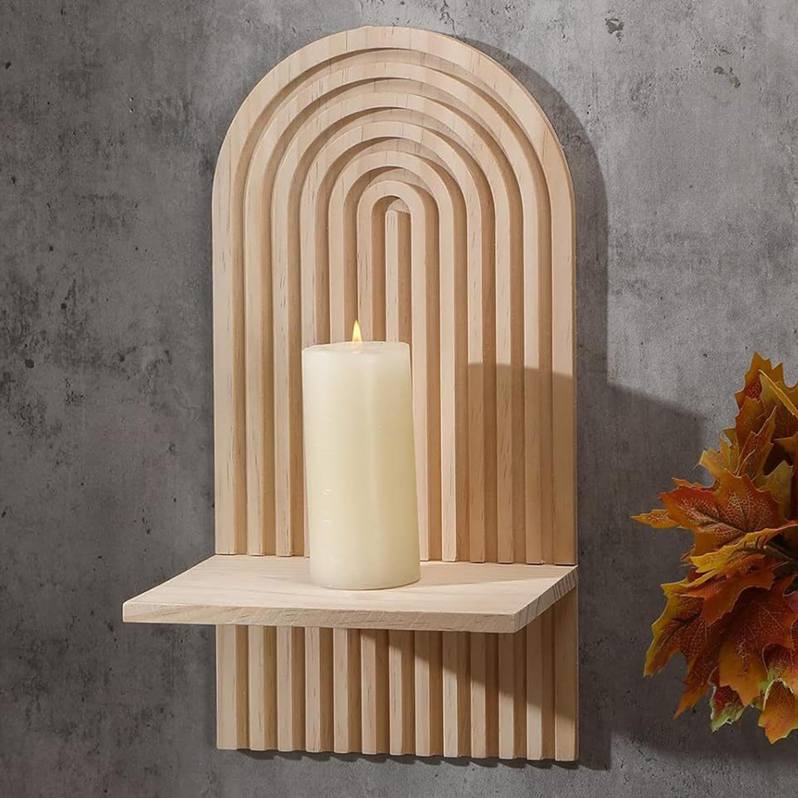Zwevende Planken Wit Aan De Muur Gemonteerd, Houten Wandplanken Voor Wanddisplay