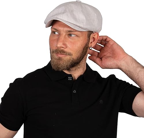 Miniatura 3 de Gorra de verano de algodón de 8 paneles para hombres y mujeres, sombrero clásico de panadero vintage