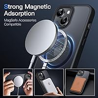 Vista 3 de JETech Funda magnética para iPhone 14 Plus de 6.7 pulgadas, compatible con MagSafe, parte posterior mate translúcida, cubierta de teléfono delgada a
