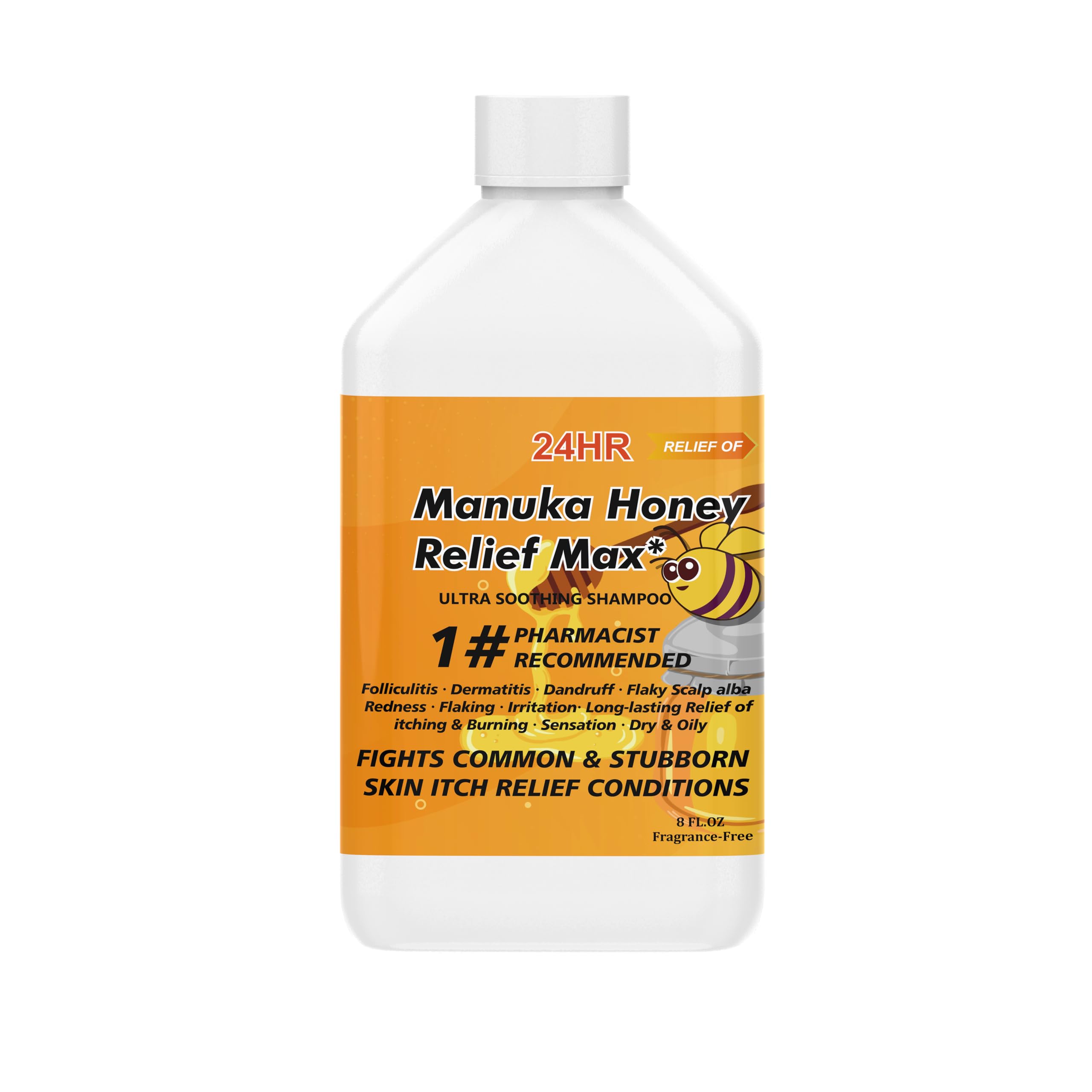 100%Natural Folliculitis Shampoo, Seborrheic Shampoo, Anti Dandruff Shampoo, Folliculitis Treatment, Dandruff Treatment, Scalp Psoriasis Treatment, relief from Itchy and dry Scalp, 24h Quick effect