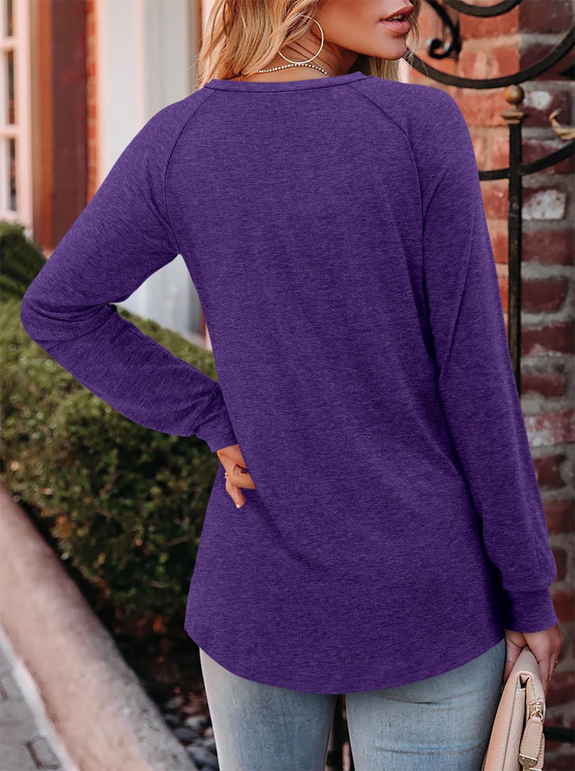 onlypuff Womens Top Long Sleeve Shirts for Women Cute Ladies Top Fashion Fall Tops 2024 Tunic Tops Blouses - Image 4