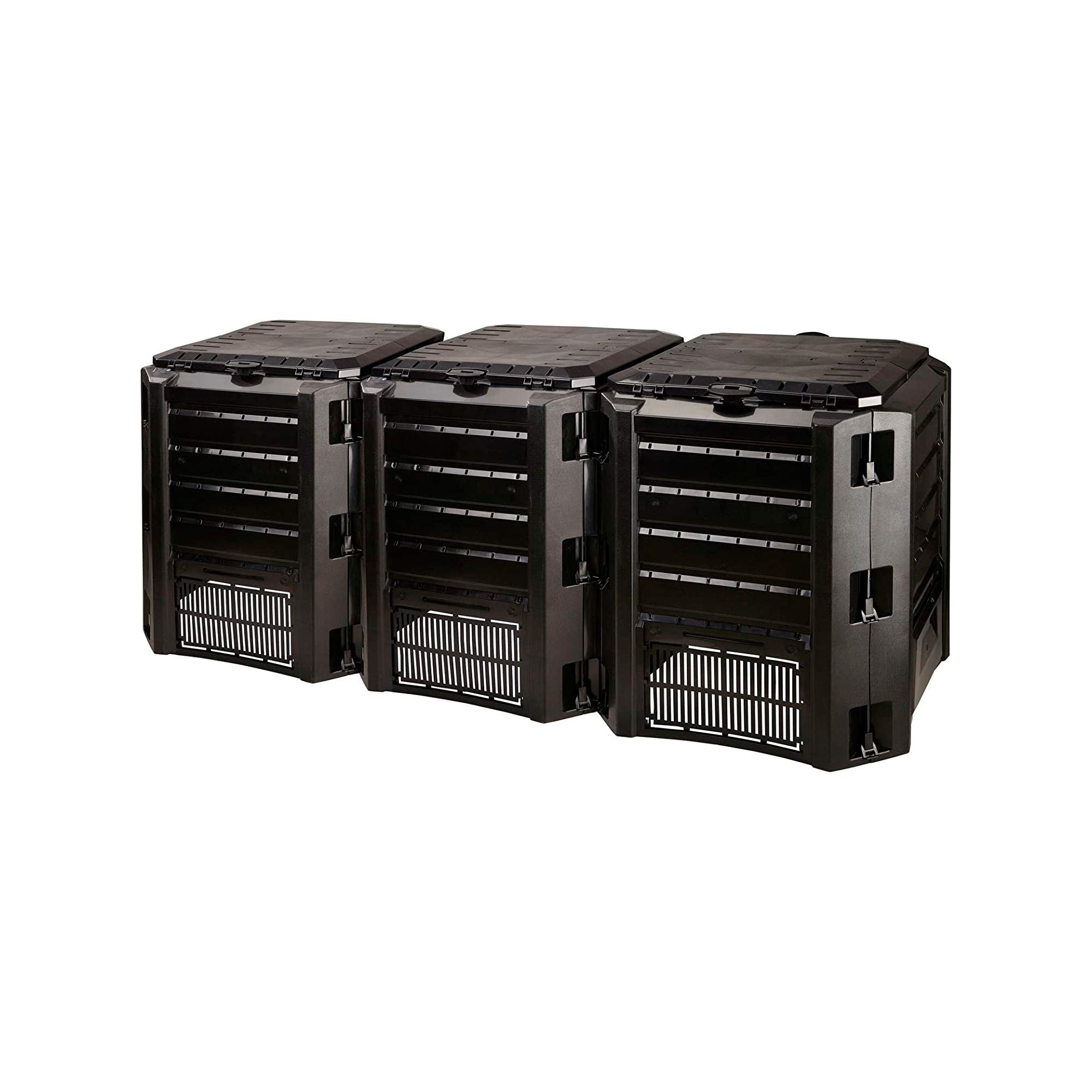 Kompozytor 1200 l Prosperplast Compoteen - moduł z tworzywa sztucznego w kolorze czarnym, 82,6 (wysoki) x 198 (szerokość) x 71,9 (głębokość) CMs