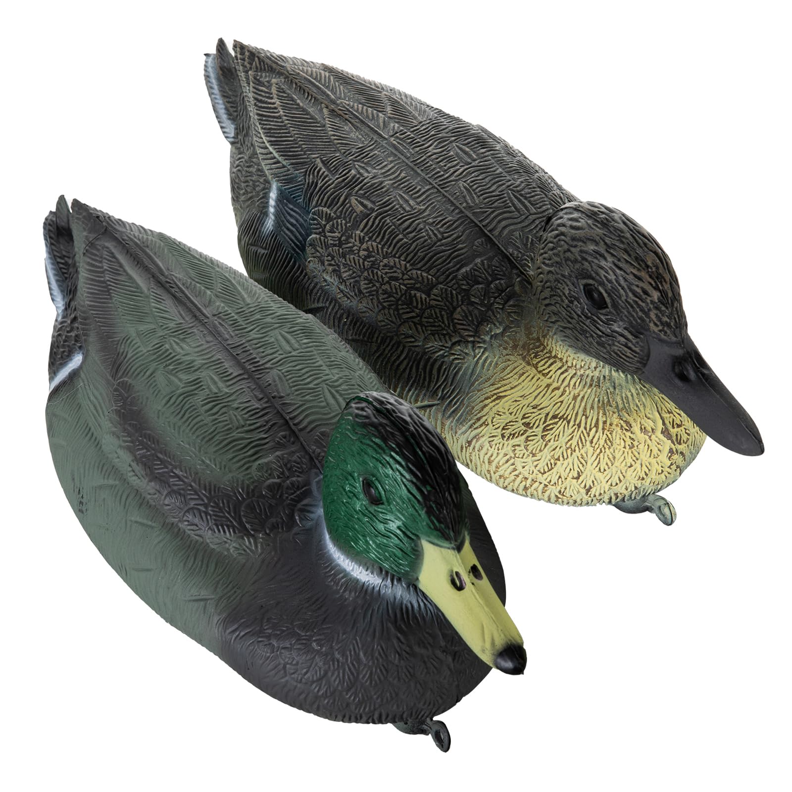 Señuelos de pato, señuelo de caza de patos, decoración de jardín, señuelo de pato flotante para piscina, estanque y lago, un hombre, una mujer.
