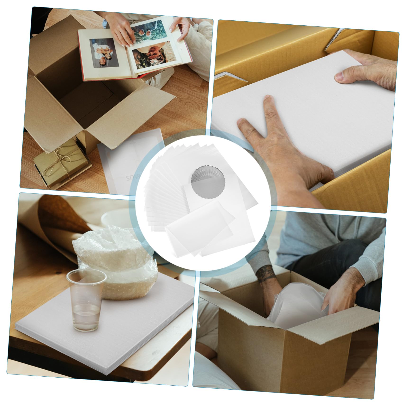 DOITOOL Sacchetti di Schiuma per Pacchi Spedizione in Pe Bianchi 30x40cm, 100 Pezzi, per Imballaggio e Traslochi Grande Capacità e Facile Utilizzo