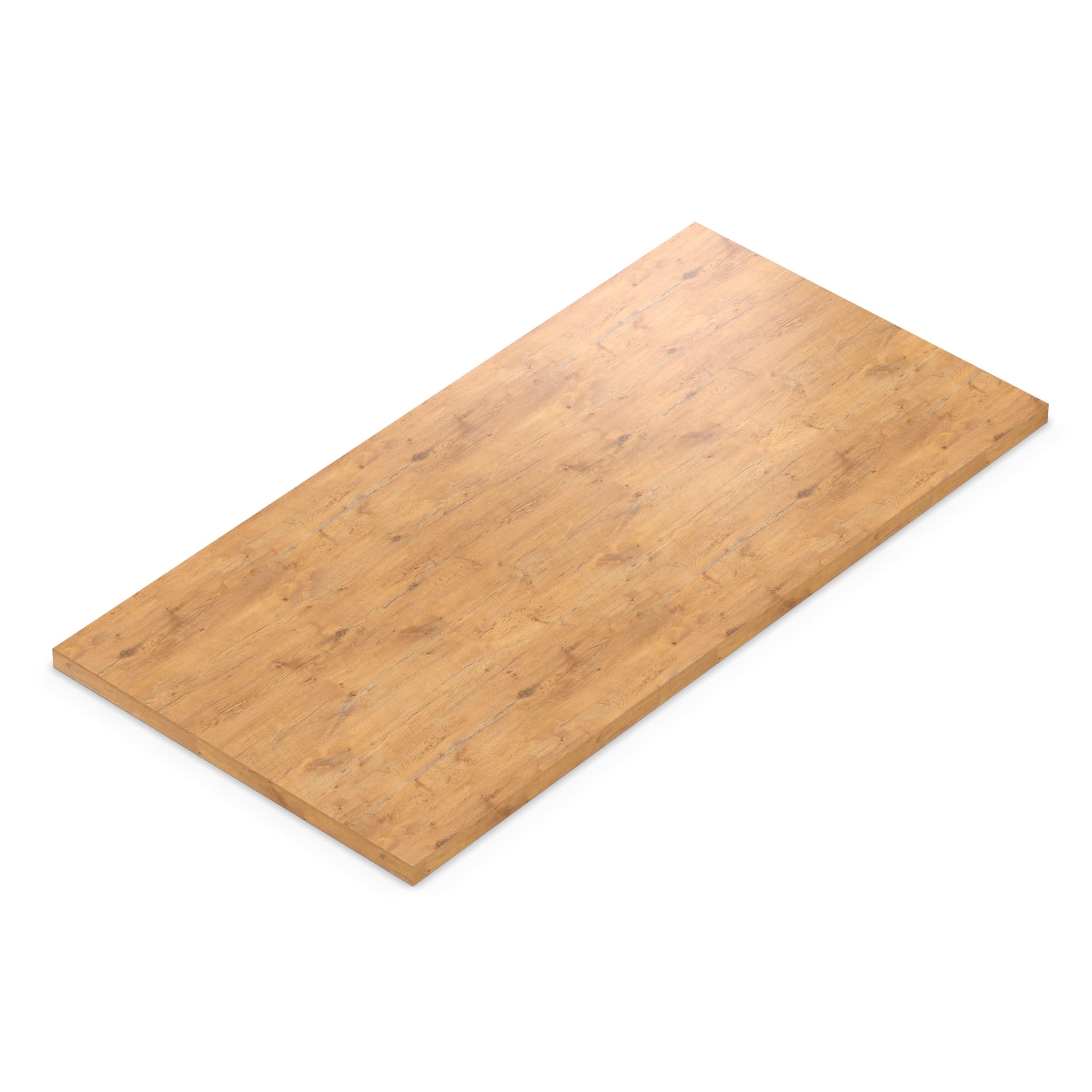 AUPROTEC Tischplatte 19mm Pale Lancelot Oak 120x60 cm I Spanplatte mit 1mm ABS Kante & PU-Verleimung I melaminharzbeschichtet I elegant & wasserabweisend